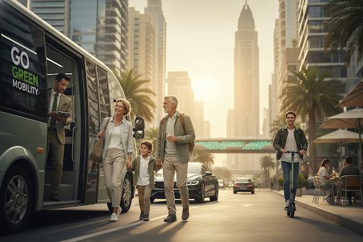 Tourists exploring Dubai